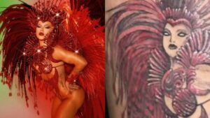 Virginia vira tatuagem gigante em corpo de fã e homenagem choca: ‘Nem o Vini teria coragem’