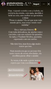 Adriana Esteves surpreende mãe em aeroporto com gesto tocante e restaura fé na humanidade