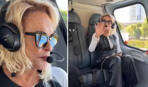 Ana Maria Braga usa helicóptero para ir da Globo ao SBT em minutos