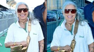 Aos 17 anos, filho de Astrid Fontenelle impressiona com altura ao lado da mãe em festival