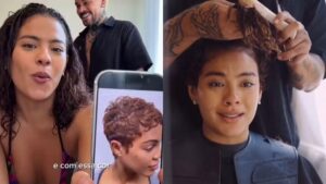 Bella Campos surpreende com radical pixie cut e se emociona: ‘Tô orgulhosa demais!’