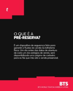 BTS em SP: Pré-Reserva de Ingressos Começa AGORA – Corre!