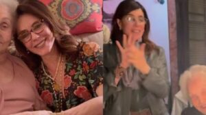 Christiane Torloni celebra 97 anos da mãe veterana