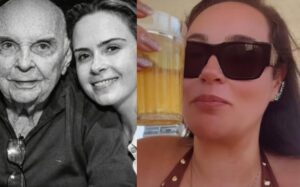 Irmã de Ana Paula Renault rebate críticas e brinda na praia após morte do pai
