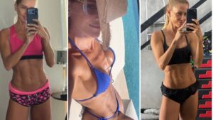 Deborah Secco exibe barriga trincada e curvas de infarto em novo dump