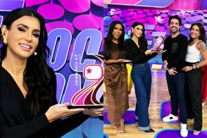 Gaby Cabrini e Fofocalizando Ganham Troféu do Prêmio Área VIP