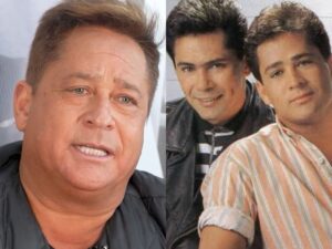 Leonardo se emociona ao homenagear irmão Leandro no palco