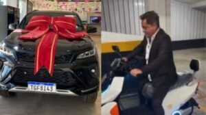 Leonardo testa scooter elétrica com recurso inusitado que viraliza