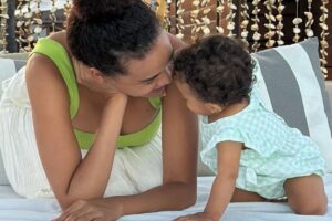 Lucy Ramos comemora 1 ano de filha: ‘Primeira conexão especial’