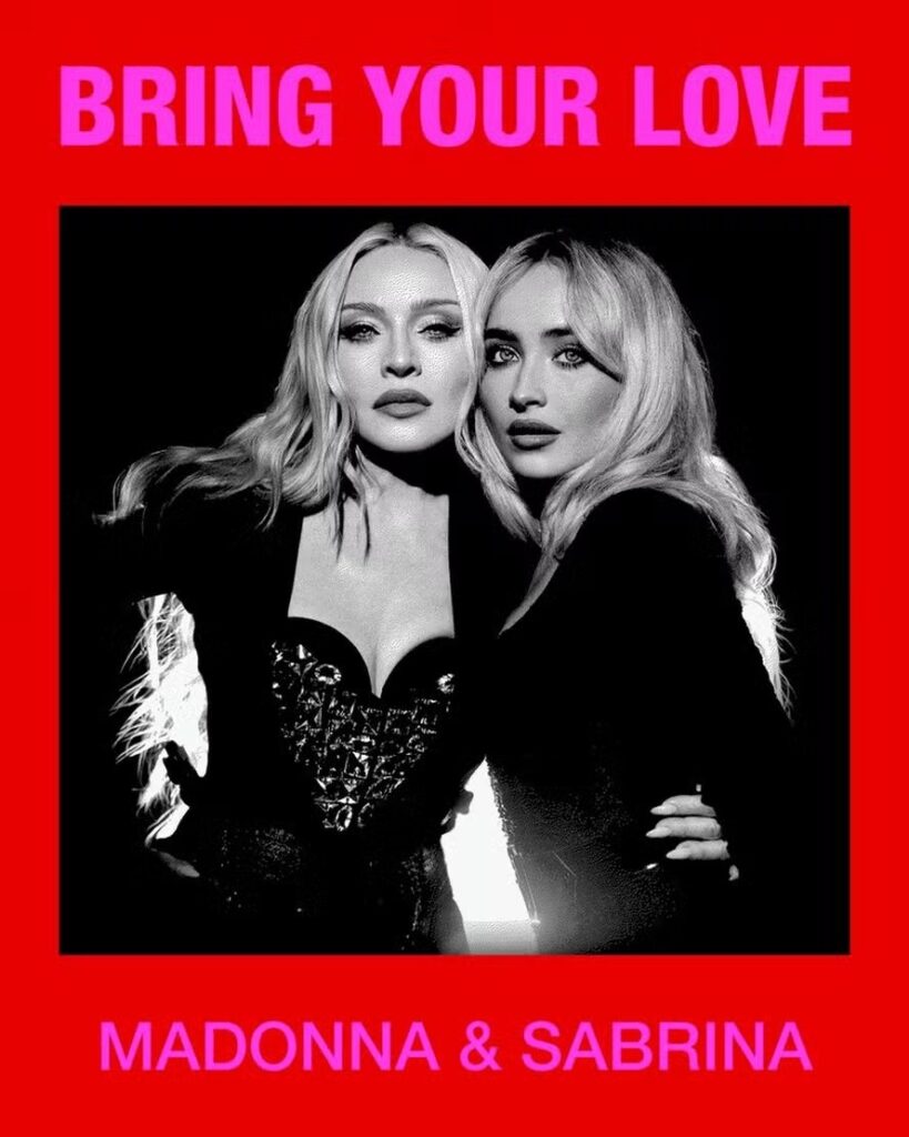Madonna e Sabrina Carpenter surpreendem com parceria inédita