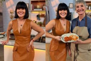 Mari Bridi cozinha com a mãe Sonia Bridi e celebra receita de família no programa Receitas
