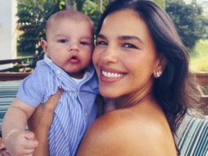 Mariana Rios derrete corações ao mostrar rosto do filho pela primeira vez