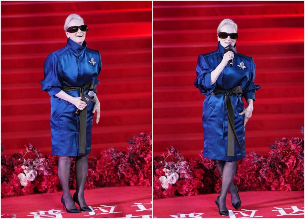 Meryl Streep aposta em designer brasileiro no tapete vermelho de ‘O Diabo Veste Prada 2’