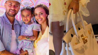Filha de Neymar Jr INVADE closet da mãe e rouba a cena ao surgir de SALTO ALTO!