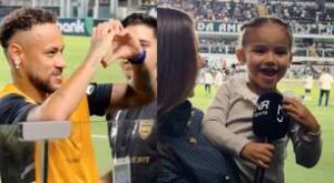 Filha de Neymar viraliza ao explicar gritos da torcida: ‘Ele é famoso’