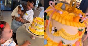 Neymar e Bruna Biancardi celebram 9º mesversário de Mel