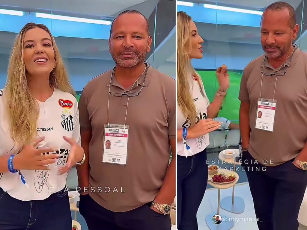 Pai de Neymar revela segredos de marketing em entrevista com Caroline Cenatti