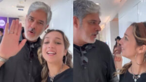 Samira do BBB 26 faz gafe ao tietar William Bonner na Globo