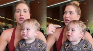 Susto! Filho de Virginia volta da escola com hematoma na testa