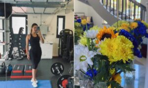Mulher de Alisson já coloca casa no clima de Copa do Mundo