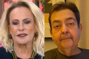 Ana Maria Braga quebra protocolo e solta recado para Faustão ao vivo na Globo
