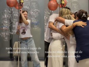 Bruna Furlan encerra quimioterapia com choro emocionado e emociona a web