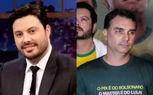 Danilo Gentili brinca pesado com Flávio Bolsonaro nas redes