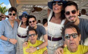 Faustão aparece raro com filhos e mulher: ‘Últimos anos tão difíceis’
