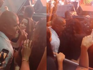 Mãe de Vini Jr. é flagrada com ex de Jojo Todynho em show e fãs especulam romance