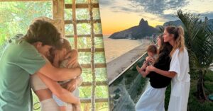 Gisele Bündchen encanta ao compartilhar cliques raros com os filhos
