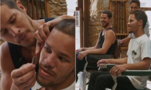 José Loreto leva sósia para barbearia e resultado deixa fãs em choque