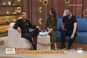 Léo Dias Surge Machucado na Band e Revela o Motivo Chocante