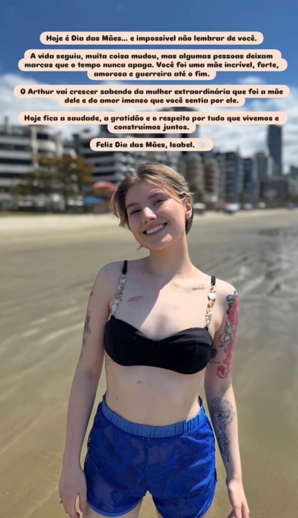 Lucas Borbas faz homenagem emocionante a Isabel Veloso no Dia das Mães
