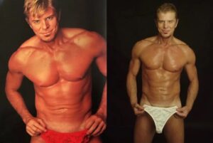 Miguel Falabella viraliza com fotos antigas de anúncio de calcinha e manda: ‘Ai, que saudade!’