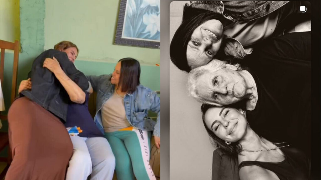 Paolla Oliveira causa surpresa no Dia das Mães ao aparecer na casa da avó