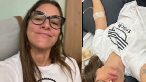Priscila Fantin recebe soro em hospital e fala sobre imunidade