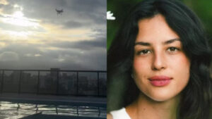 Yanna Lavigne flagra homem usando drone para filmar suas filhas