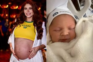 Ex-BBB Amanda Gontijo dá à luz sua primeira filha Helena