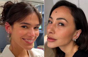 Antonela Roccuzzo fura a orelha com piercer famoso de Bruna Marquezine