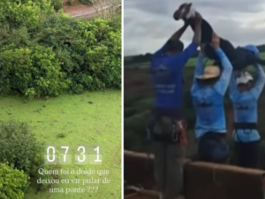 Duda Nagle se emociona ao lamentar morte de jovem em acidente de rope jump
