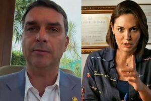 Flávio Bolsonaro prega paz após bate-boca com Michelle