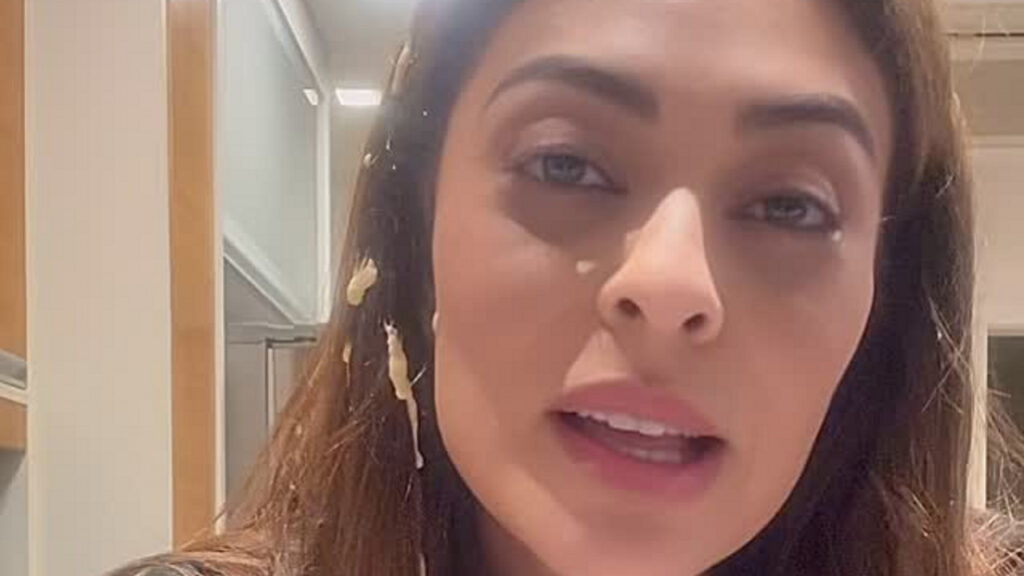 Juliana Paes causa caos na cozinha e explode bolo durante receita