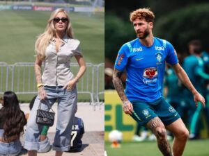 Karoline Lima Posa com Camisa de Léo Pereira e Confirma Reconciliação