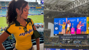 Maisa aparece no telão da Copa e famosos piram ao vê-la no estádio