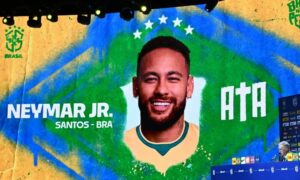 Neymar brilha em novo kit da Panini para a Copa do Mundo