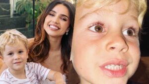 Filho de Paula Amorim sofre novo acidente e aparece com contenção nos dentes: ‘Semana do caos’