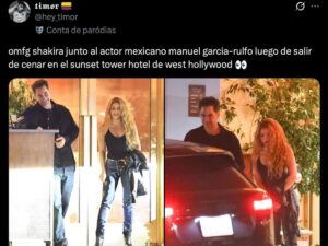 Após negar namoro, Shakira é flagrada com galã da Netflix em hotel de luxo