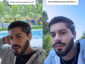 Zé Felipe faz promessa com Deus e fica 2 anos sem cortar o cabelo!