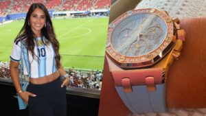 Antonela Roccuzzo exibe relógio de R$ 240 mil em declaração fashionista
