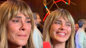 Carolina Dieckmann se emociona com surpresa do filho na estreia de filme